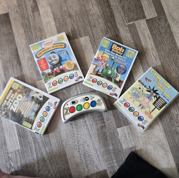Zoooos Other - ZOOOOS Interactive DVD Gaming System Controller 4 Games Bundle Thomas & Friends
